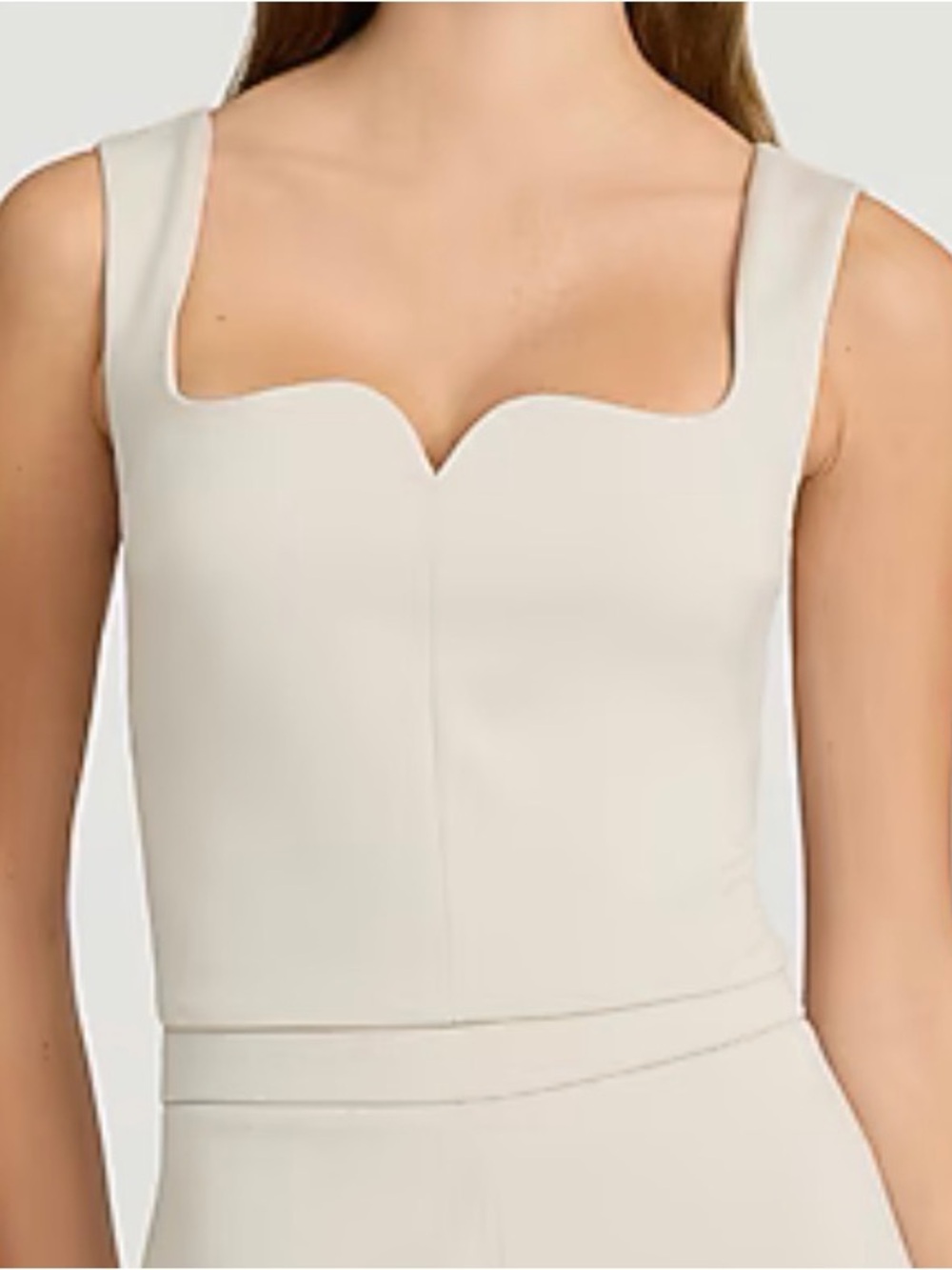 Express Cream Square-Neck Tank Top